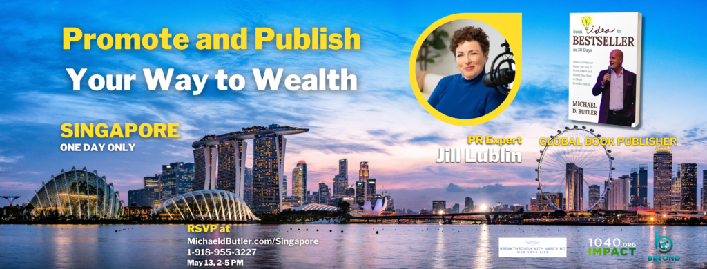 Michael D Butler hosts Author PR Book even in Singapore