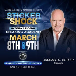 Michael-D-Butler-Speaking-Sticker-Shock-San-Antionio-TX-Beyond-Publishing-Daniel-Gomez